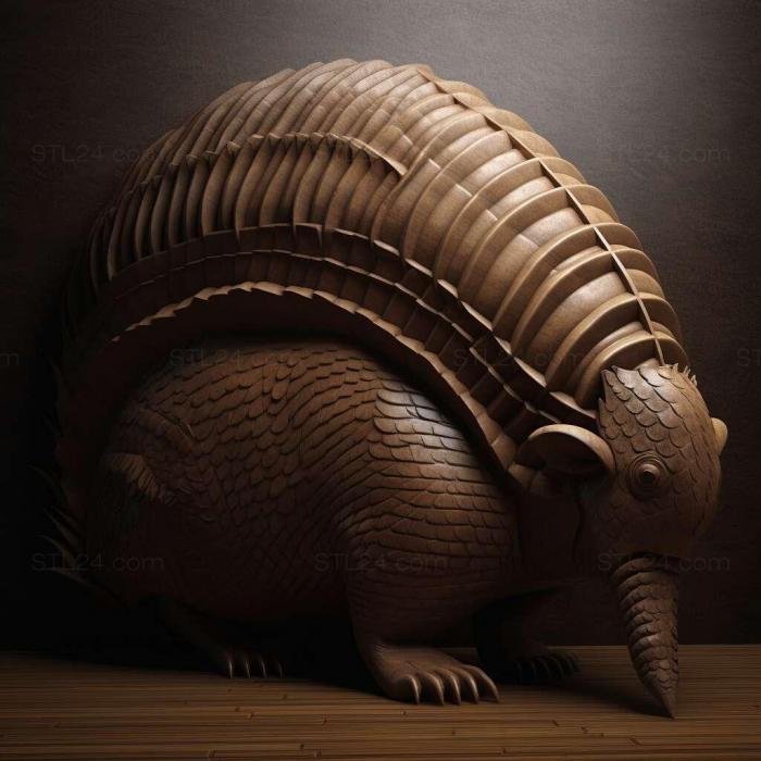 Nature and animals (Armadillo 4, NATURE_3264) 3D models for cnc